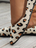 Chicmy- All Season Mesh Fabric Casual Leopard Shallow Shoes