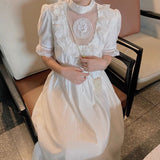 Chicmy-Vintage Fairytale White Lace Ruffle Sweet Lolita Dress