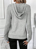 Chicmy- Plain Casual Loose Sweatshirt