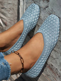 Chicmy- All Season Plain Mesh Fabric Casual Shallow Shoes