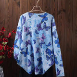 Chicmy-Winter Outfits Women's 3D Butterfly Full Frint Fall Winter V-Neck Sweater