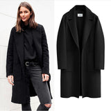 winter outfits men Autumn and Winter Women's Double-Sided Woolen Coat Long Loose Woolen Coat for Women