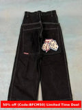 1980s fashion trends American Retro Street Hip Hop Jeans Men's and Women's 2024 Summer E-Commerce Y2K Wide Leg Jeans