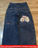 1980s fashion trends American Retro Street Hip Hop Jeans Men's and Women's 2024 Summer E-Commerce Y2K Wide Leg Jeans