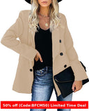 business casual outfits Wish2024 Autumn and Winter Button Coat Cardigan Lapel Cardigan Elegant Suit for Women