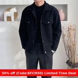 winter outfits men Woolen Coat Men's Autumn and Winter New Korean Style Trendy All-Match Casual Jacket Men's Top