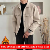 winter outfits men Woolen Coat Men's Autumn and Winter New Korean Style Trendy All-Match Casual Jacket Men's Top