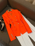 Chicmy-nye outfits women casual outfits 'Leosoxs' Red Blazer