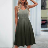 Chicmy- Fashion Casual V Neck Sleeveless Beach Sundress