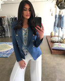 Chicmy-nye outfits women casual outfits 'Leosoxs' Blue Blazer