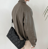 Chicmy- No. 4004 LEATHER ZIP-UP CROPPED JK
