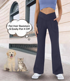 Chicmy-JFN Casual Plain Autumn Elastic Pet Hair Resistant Daily Straight Pants