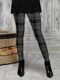 Chicmy-Plaid Casual Leggings