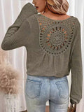 Chicmy- Knitted Crochet Casual Loose T-Shirt