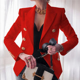 Chicmy-nye outfits women casual outfits 'Leosoxs' Red Blazer