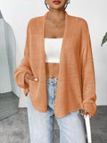 Chicmy-Winter Outfits Women's Solid Loose Casual Open Front Light Weight Cardigan Sweater