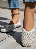 Chicmy- All Season Plain Mesh Fabric Casual Shallow Shoes