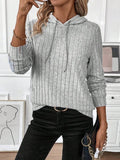 Chicmy- Plain Casual Loose Sweatshirt