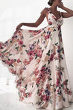 Chicmy-new fashion trend Sexy New Backless Floral Print Maxi Dress