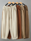 Chicmy- Loose Plain Cotton Casual Pants