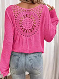 Chicmy- Knitted Crochet Casual Loose T-Shirt