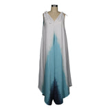 CHICMY- Women Gradient Tie-Dye Sleeveless V-Neck Suspender Jumpsuit Wide Leg Jumpsuit