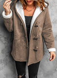 Chicmy-Winter Outfits Women's Solid Jacket Fleece Warm Trench Coat