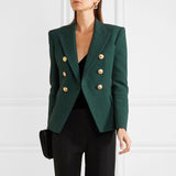 Chicmy-nye outfits women casual outfits 'Leosoxs' Green & Yellow Blazer