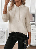 Chicmy- Plain Casual Loose Sweatshirt