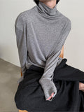 Chicmy- Wool Stacked Collar Long-Sleeved Pullover