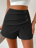 Chicmy-Casual Loose Buttoned Shorts