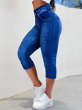 Chicmy-Plain Casual Tight Capris Leggings