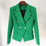 Chicmy-nye outfits women casual outfits 'Leosoxs' Green & Yellow Blazer