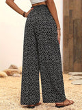 Chicmy- Loose Small Daisy Scramble Casual Pants