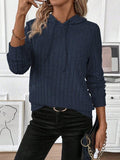 Chicmy- Plain Casual Loose Sweatshirt