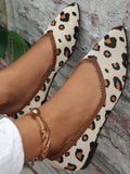 Chicmy- All Season Mesh Fabric Casual Leopard Shallow Shoes