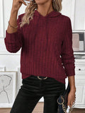 Chicmy- Plain Casual Loose Sweatshirt