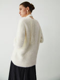 CHICMY- Fuzzy Sweater With Matching Scarf