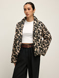 Chicmy-Winter Outfits Christmas Thanksgiving Gift New Year's Eve Outfits Streetwear Fashion Leopard Printed Lapel Winter Coat