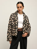 Chicmy-Winter Outfits Christmas Thanksgiving Gift New Year's Eve Outfits Streetwear Fashion Leopard Printed Lapel Winter Coat