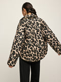 Chicmy-Winter Outfits Christmas Thanksgiving Gift New Year's Eve Outfits Streetwear Fashion Leopard Printed Lapel Winter Coat