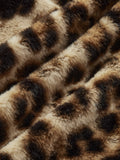 Chicmy-Winter Outfits Christmas Thanksgiving Gift New Year's Eve Outfits Streetwear Fashion Leopard Print Faux Fur Coat