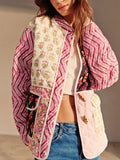 Chicmy-Boheme Floral Printed Winter Coat