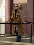 Chicmy-Winter Outfits Christmas Thanksgiving Gift New Year's Eve Outfits Streetwear Fashion Leopard Pockets Long Wool Coat