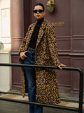 Chicmy-Winter Outfits Christmas Thanksgiving Gift New Year's Eve Outfits Streetwear Fashion Leopard Pockets Long Wool Coat