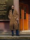 Chicmy-Winter Outfits Christmas Thanksgiving Gift New Year's Eve Outfits Streetwear Fashion Leopard Pockets Long Wool Coat