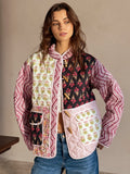 Chicmy-Boheme Floral Printed Winter Coat