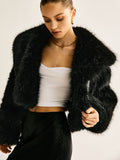 Chicmy-Winter Outfits Christmas Thanksgiving Gift New Year's Eve Outfits Streetwear Fashion Crop Faux Fur Warm Coat