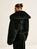 Chicmy-Winter Outfits Christmas Thanksgiving Gift New Year's Eve Outfits Streetwear Fashion Crop Faux Fur Warm Coat