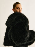 Chicmy-Winter Outfits Christmas Thanksgiving Gift New Year's Eve Outfits Streetwear Fashion Crop Faux Fur Warm Coat